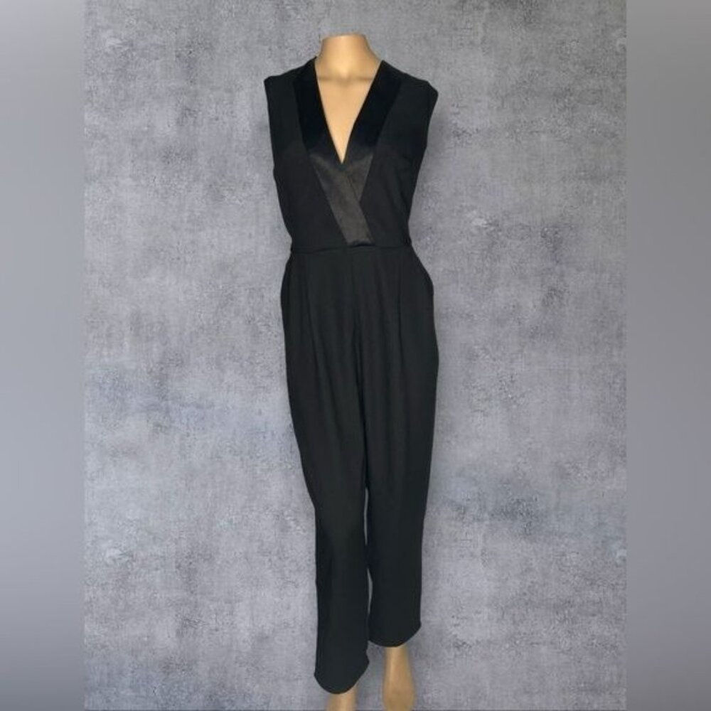 Stylish Romeo & Juliet Couture Tuxedo Jumpsuit